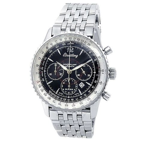 Breitling Montbrillant Chronograph Automatic Black Dial Men